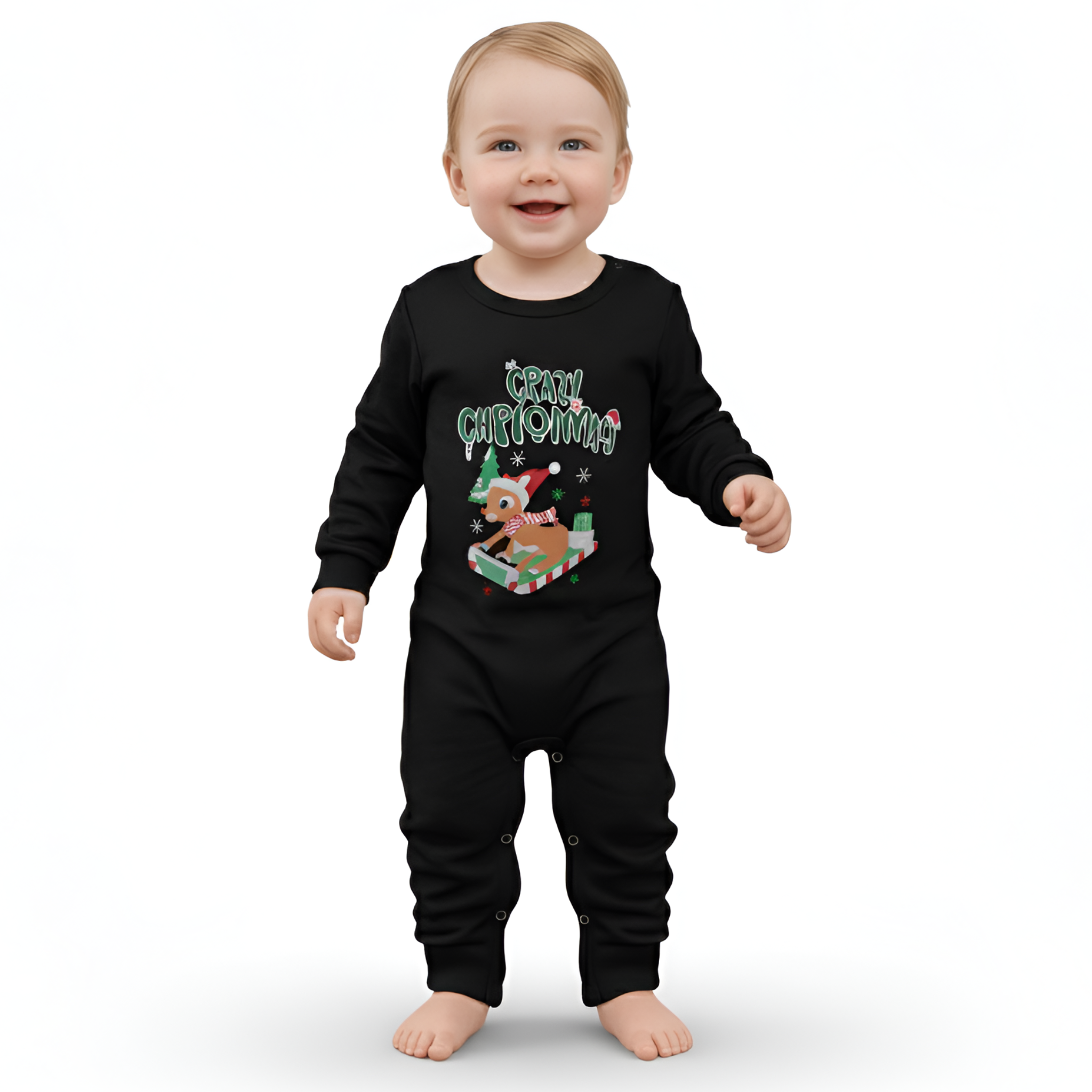 Crazy Christmas Printed Design Family Matching Pajama SetsCrazy Christmas Printed Design Family Matching Pajama Sets - Image 5
